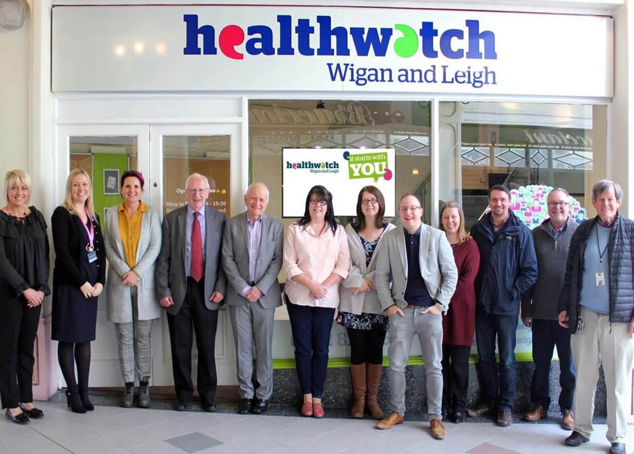 Healthwatch Wigan & Leigh Signage