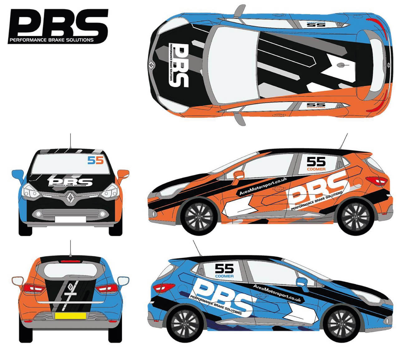 PBS Car branding decals